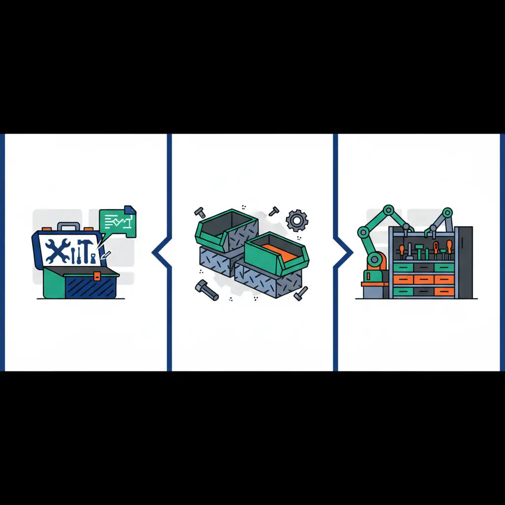 Illustration for Mastering Heavy-Duty Materials for Custom Tool Storage: A Fabrication Shop Guide