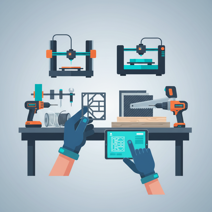 Illustration for Mastering DIY Tool Mount Fabrication: Essential Technical Specifications and DXF Files