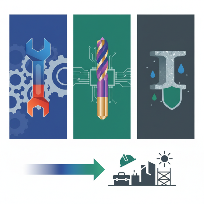 Illustration for Optimizing Tool Durability: Powder Coating, Anodizing, and Galvanizing Compared for Trades
