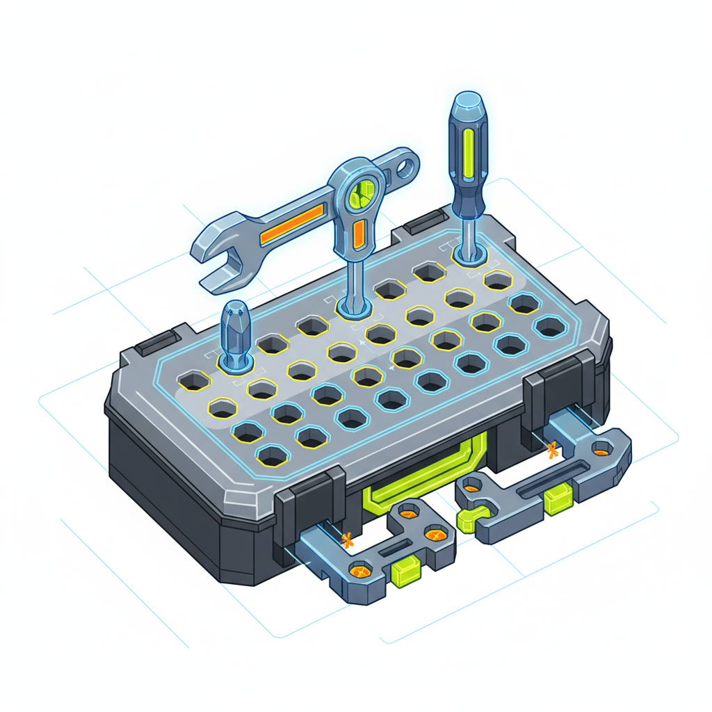 Illustration for Decoding Milwaukee Packout Hole Patterns and Tolerances for Flawless Fit