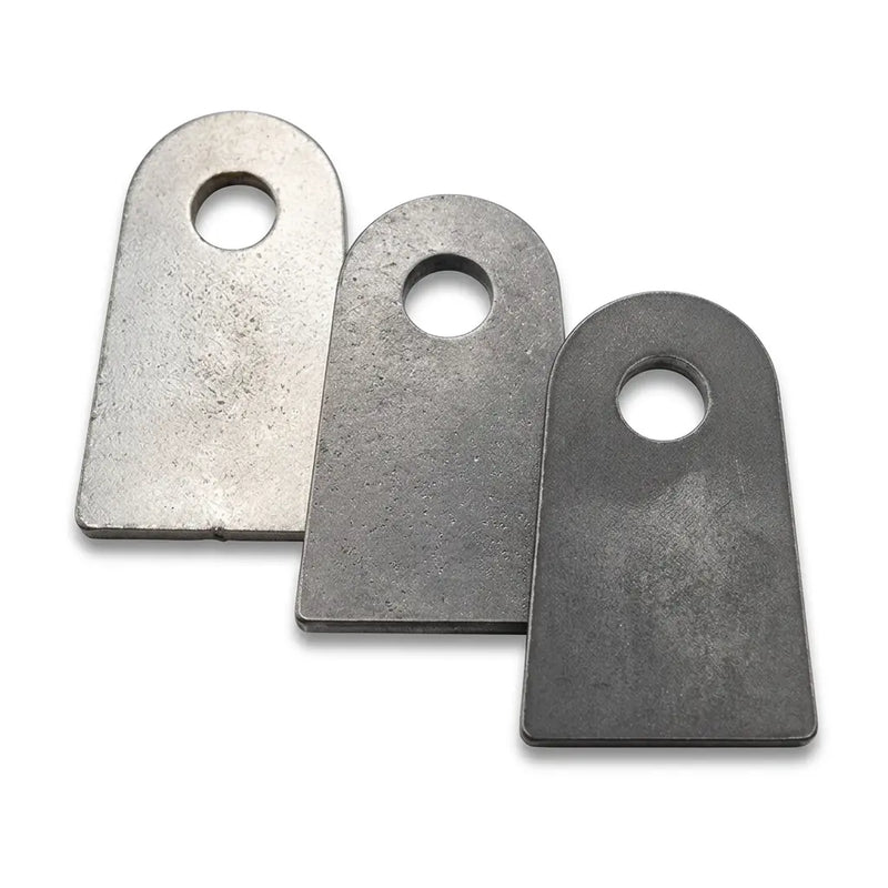 Radius Weld-On Flat Tabs – 10-Gauge Mild Steel, 2" Tall