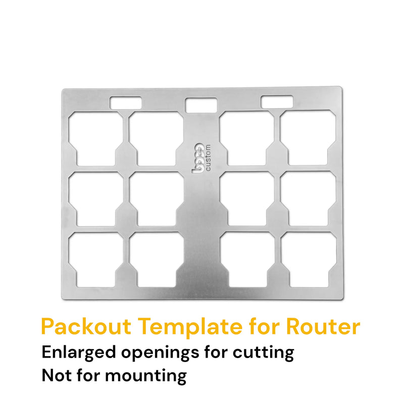 Template for Milwaukee Packout Full Width Toolbox, for custom Wood/CNC projects BOCO Custom LLC
