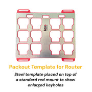 Template for Milwaukee Packout Full Width Toolbox, for custom Wood/CNC projects BOCO Custom LLC
