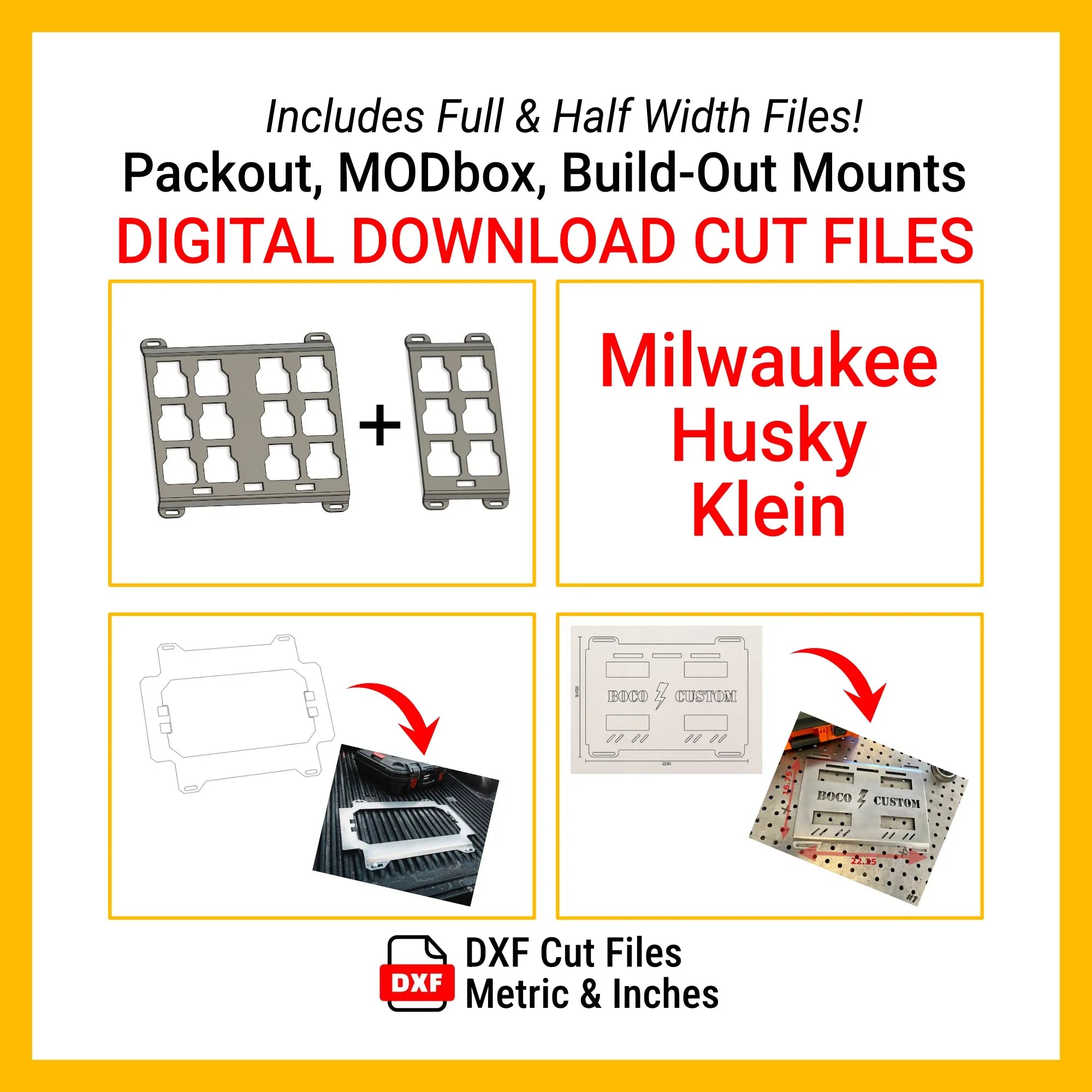 DFX Digital Download for CNC and Laser Cutting Files
