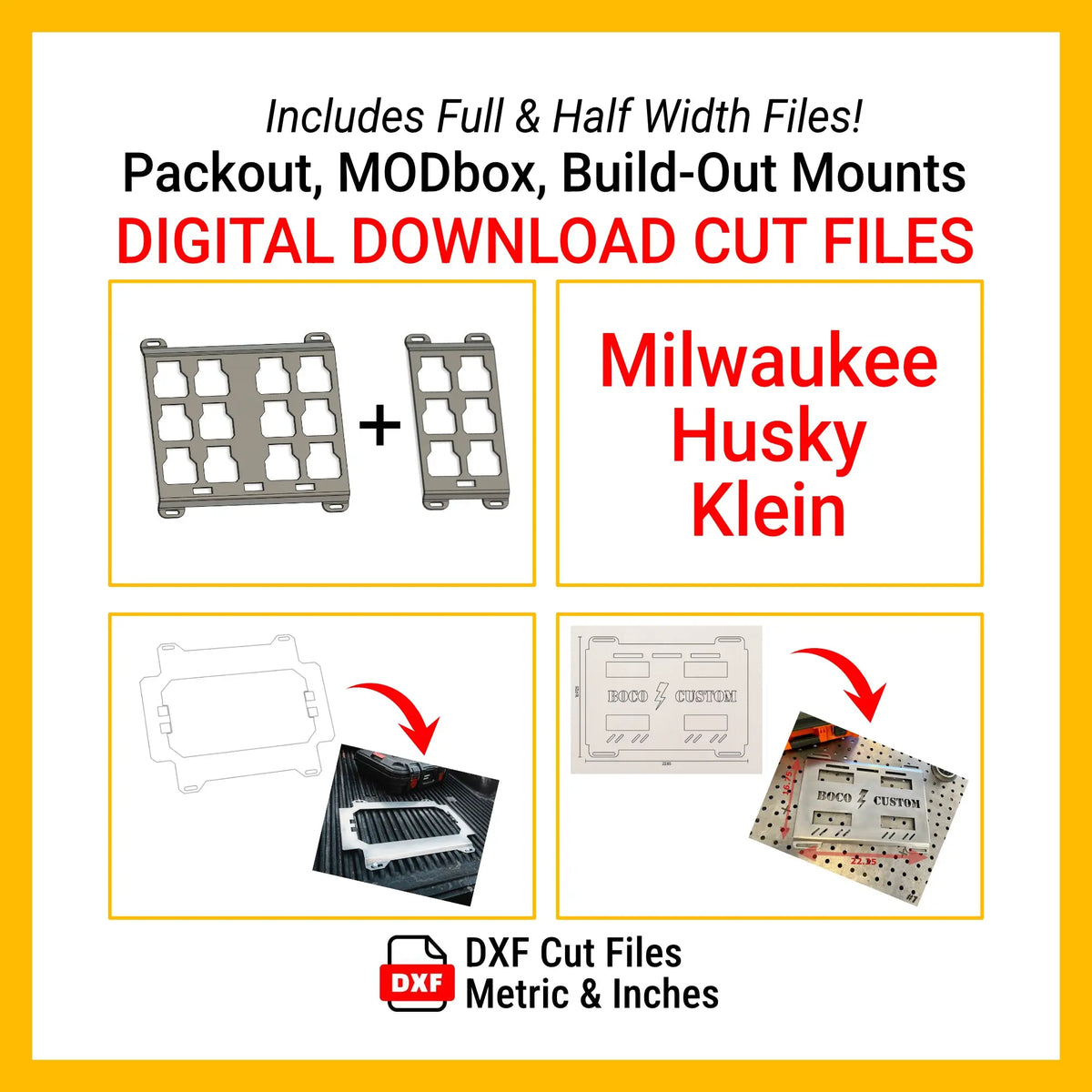 DXF Files for CNC Cutting Bundle Download