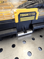 Dewalt ToughSystem Aluminum Mount Clasp in action