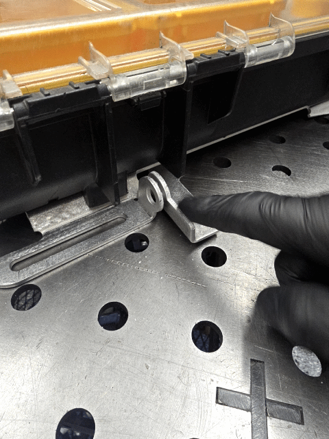 Dewalt ToughSystem Aluminum Mount Lock in action