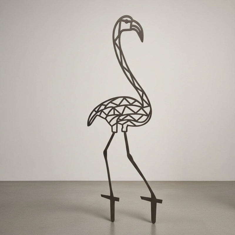 RENDERING OF THE DXF FLAMINGO FILE ON A PLAIN BACKGROUND 