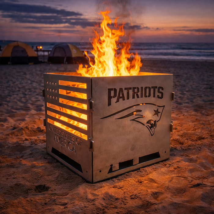 Backyard Fire Pit, 16" Square, Collapsible & Portable