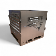 Custom Backyard Fire Pit, 16" Square, Collapsible & Portable BOCO Custom LLC