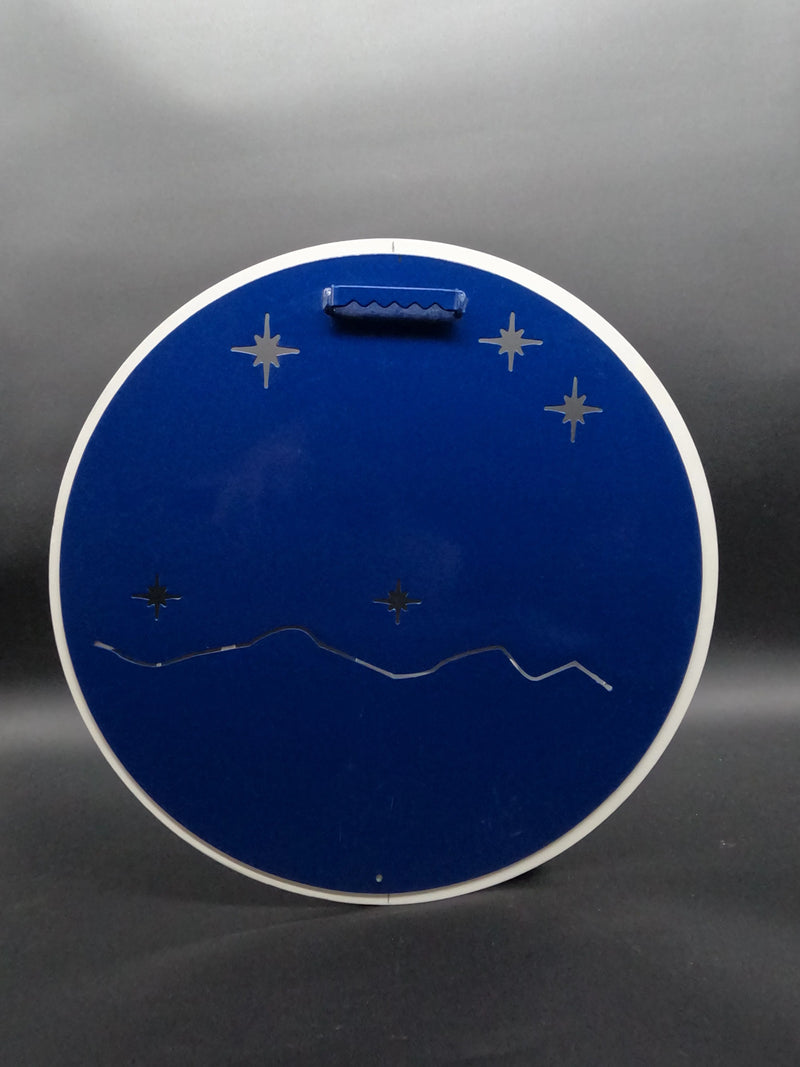 Santa & Reindeer Night Sky Art | 3D Dual-Layer Powder Coated Steel BOCO Custom LLC