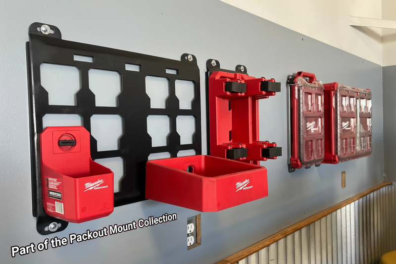 Milwaukee Packout Single Mounting Plate - Heavy Duty 10-Gauge Steel | Low-Profile Side & Standard Mount BOCO Custom LLC