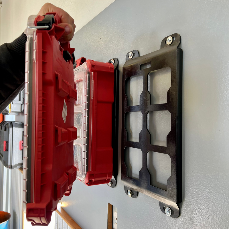 Milwaukee Packout Single Mounting Plate - 14-Gauge Steel | Slim Low-Profile Half-Width Mount BOCO Custom LLC