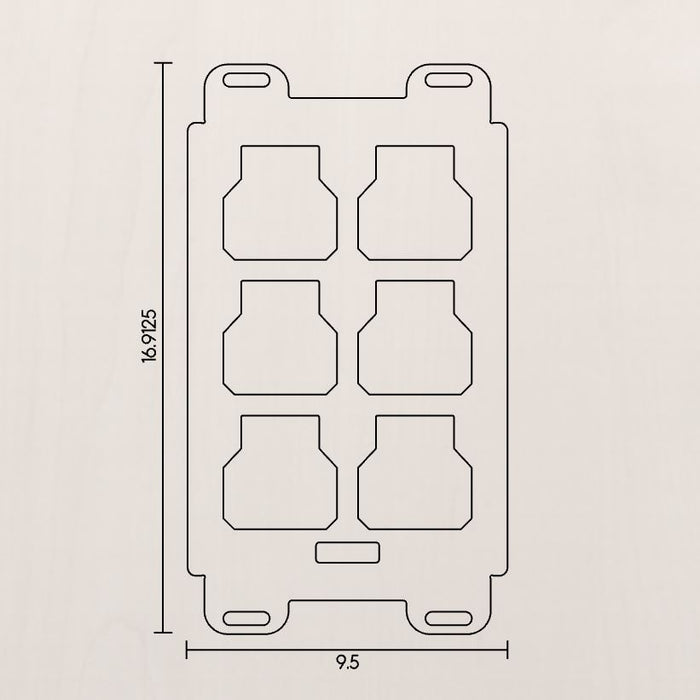 Light Duty Milwaukee Single Packout Mounting Plate