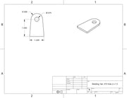 Radius Weld-On Flat Tabs (10-Piece Pack) | Precision Laser-Cut Fabrication Brackets BOCO Custom LLC