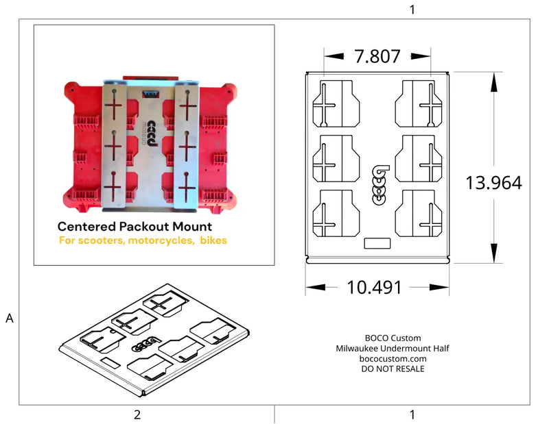 Milwaukee Packout Undermount with Hidden Fasteners | Low-Profile