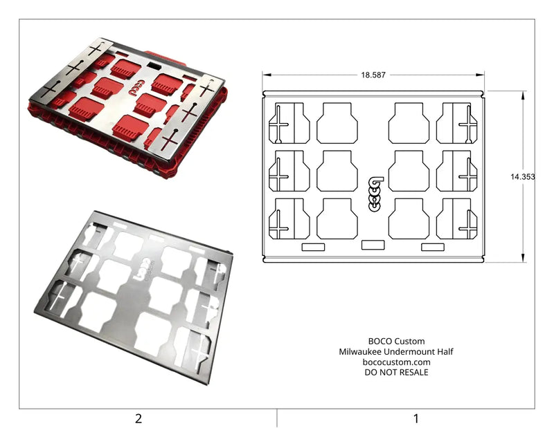 Milwaukee Packout Undermount with Hidden Fasteners | Low-Profile