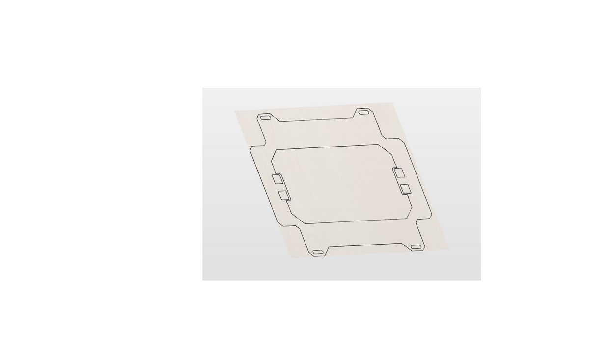 Husky box Mounting Plate V2 Low Profile