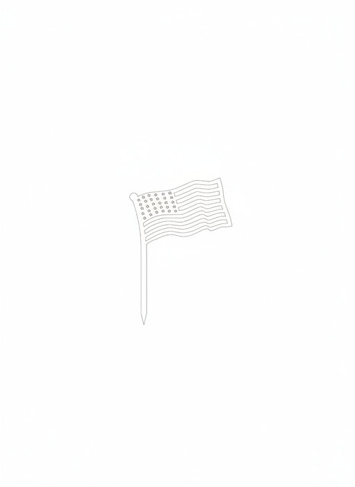 metal flag art outline for dxf download
