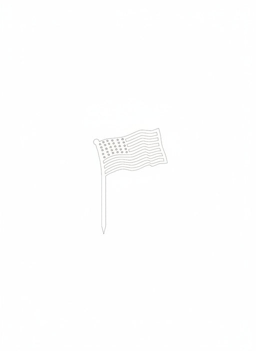 metal flag art outline for dxf download