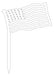 metal flag art outline for dxf download