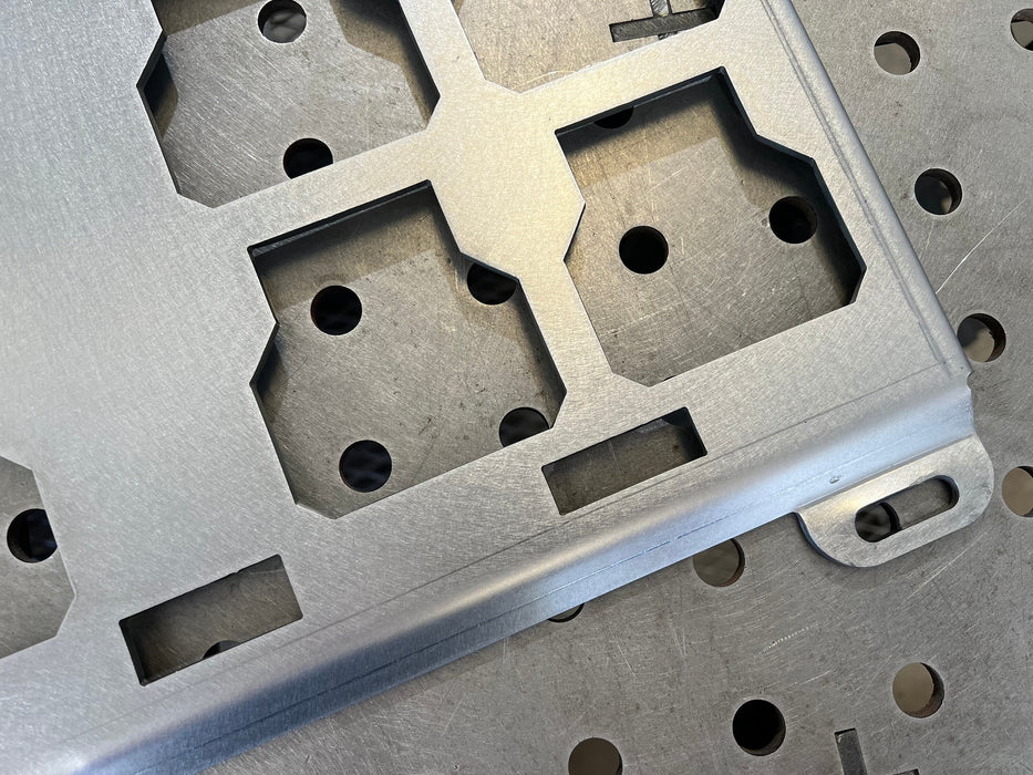 Plaque de rangement double renforcée, profil bas et mince, Triple V2