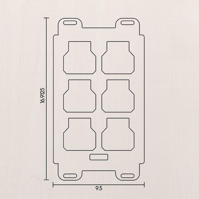 Milwaukee Packout Single Light Duty Slim Low Profile Mounting Plate V2