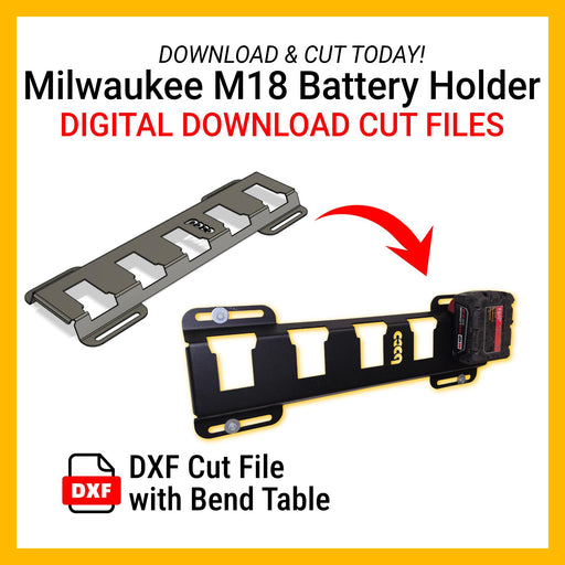 DXF Files for CNC Cutting | Milwaukee M18 5-Battery Holder Etsy