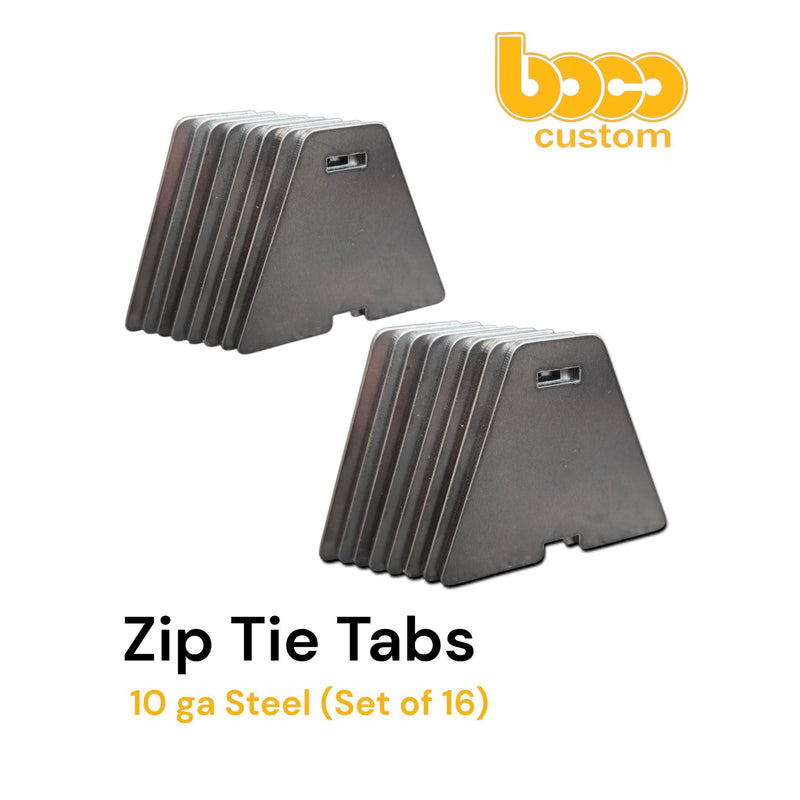 Zip Tie Tab, DIY Weld On, 16-Pack, for ATVs, Cages