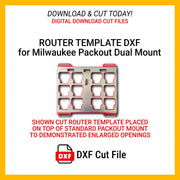 Router Template for Milwaukee Packout Dual Full Width Boxes, Plasma Laser CNC Ready, Instant Download, .125 Off-Set On Inside Vectors Etsy
