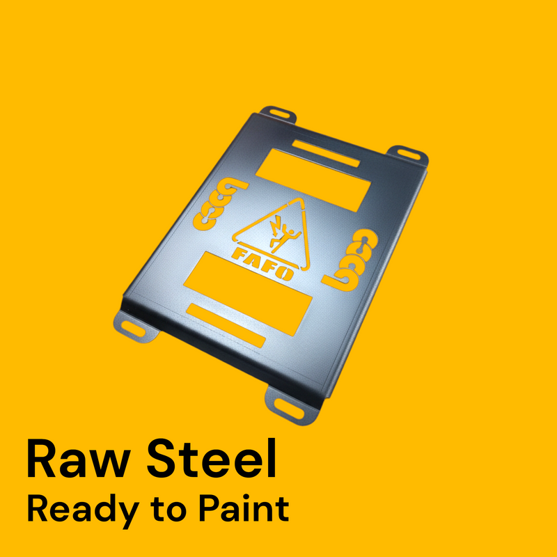 Klein MODbox Mounting Plate - Half Width, FAFO Graphic