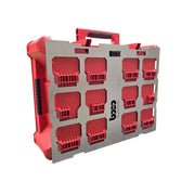Weld-on Milwaukee Packout full-width mount, raw steel, BOCO Custom