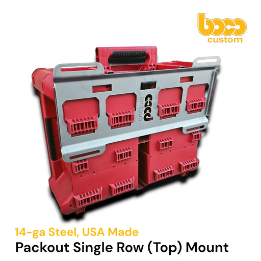 Single Row Milwaukee Packout Mount BOCO Custom LLC
