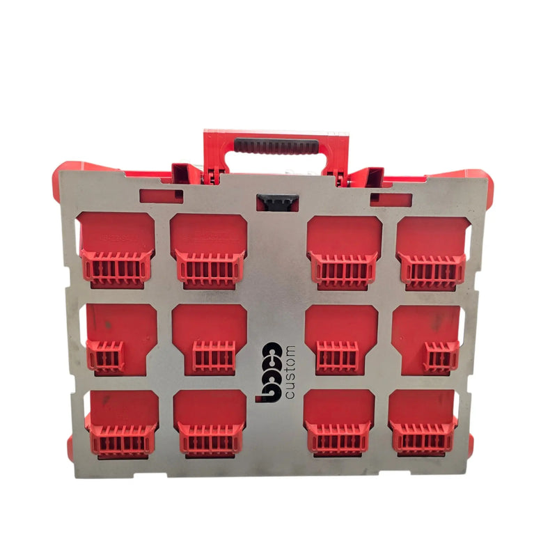 Weld-on Milwaukee Packout full-width mount, raw steel, BOCO Custom