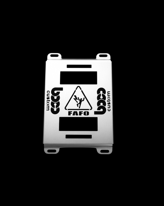 Klein MODbox Mounting Plate, Half Width, FAFO, Heavy Duty 10 ga steel