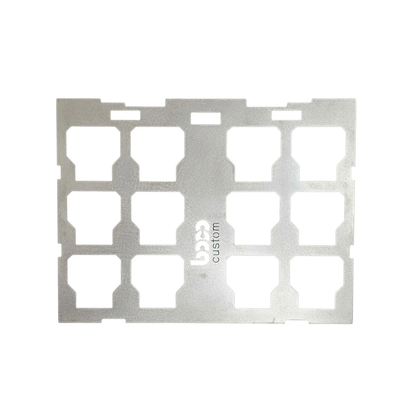 Weld-on Milwaukee Packout full-width mount, raw steel, BOCO Custom