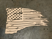 Tattered American Flag DXF Digital Download BOCO Custom LLC