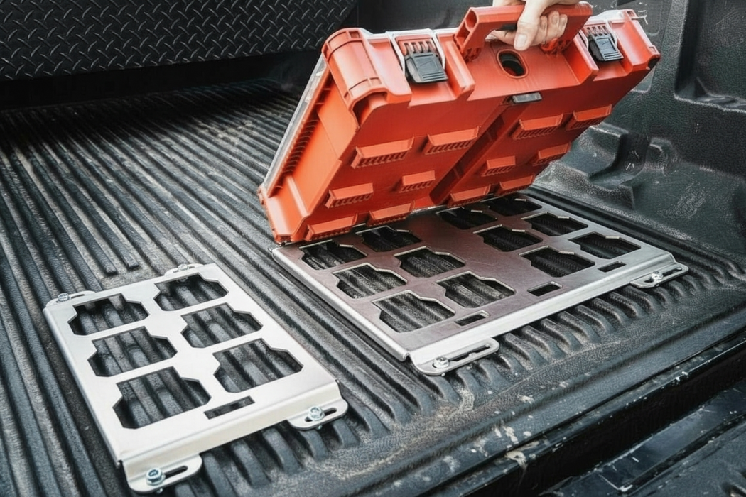 Milwaukee Packout Mounting Plate, Dual Full Width, Heavy Duty, 10 gauge steel