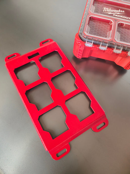 Milwaukee Packout Mounting Plate, Single Half Width, Heavy Duty, 10 gauge steel