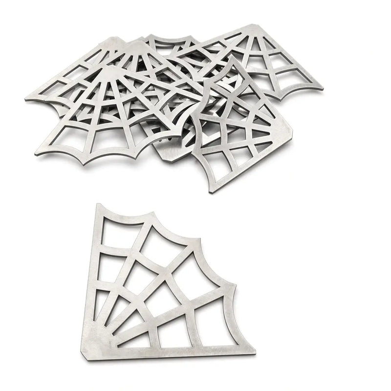 Laser-cut 10-gauge steel web corner gussets, weld-ready, made in USA - photo 1