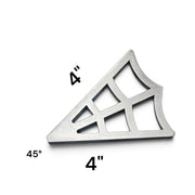 Laser-cut 10-gauge steel web corner gussets, weld-ready, made in USA - photo 10