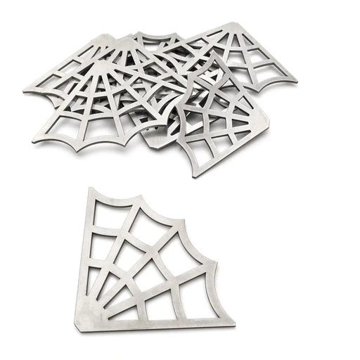 Laser-cut 10-gauge steel web corner gussets, weld-ready, made in USA - photo 1