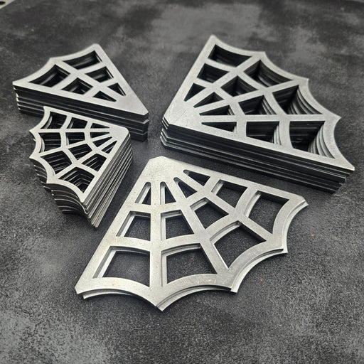 Laser-cut 10-gauge steel web corner gussets, weld-ready, made in USA - photo 2