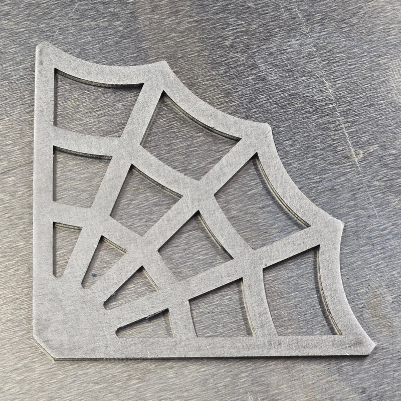Laser-cut 10-gauge steel web corner gussets, weld-ready, made in USA - photo 3