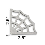 Laser-cut 10-gauge steel web corner gussets, weld-ready, made in USA - photo 4