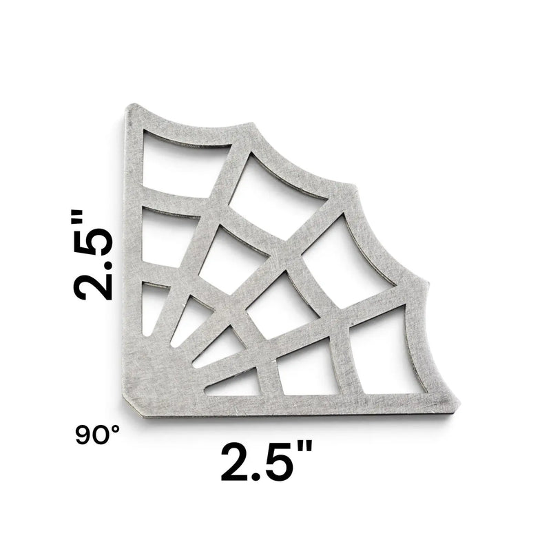Laser-cut 10-gauge steel web corner gussets, weld-ready, made in USA - photo 4