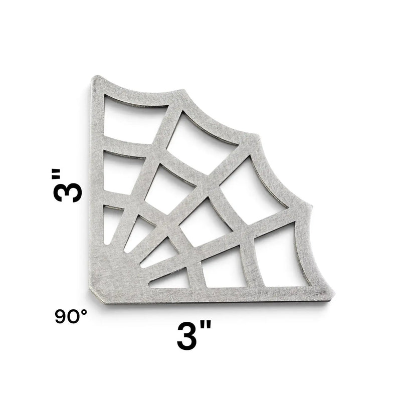 Laser-cut 10-gauge steel web corner gussets, weld-ready, made in USA - photo 5