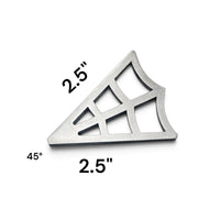 Laser-cut 10-gauge steel web corner gussets, weld-ready, made in USA - photo 8