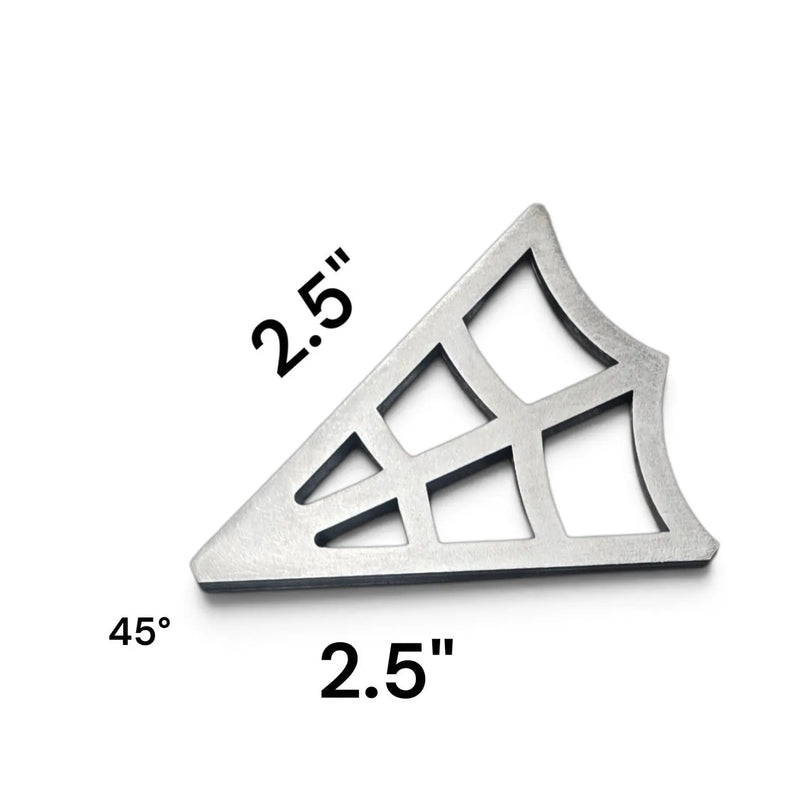 Laser-cut 10-gauge steel web corner gussets, weld-ready, made in USA - photo 8