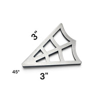 Laser-cut 10-gauge steel web corner gussets, weld-ready, made in USA - photo 9